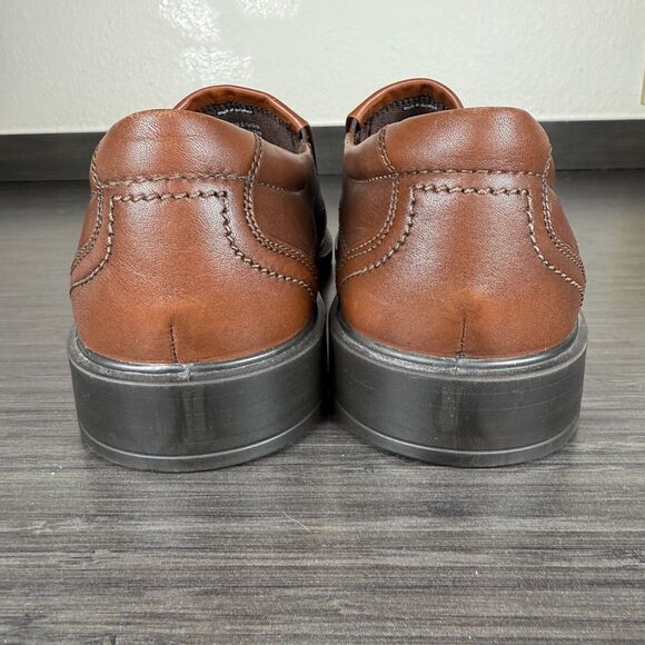 Ecco Mens Loafer Dress Shoes Helsinki US 9 9.5 EU 42 Brown Leather No Inserts main image 2